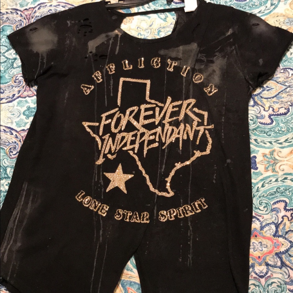 Affliction Black Texas Shirt